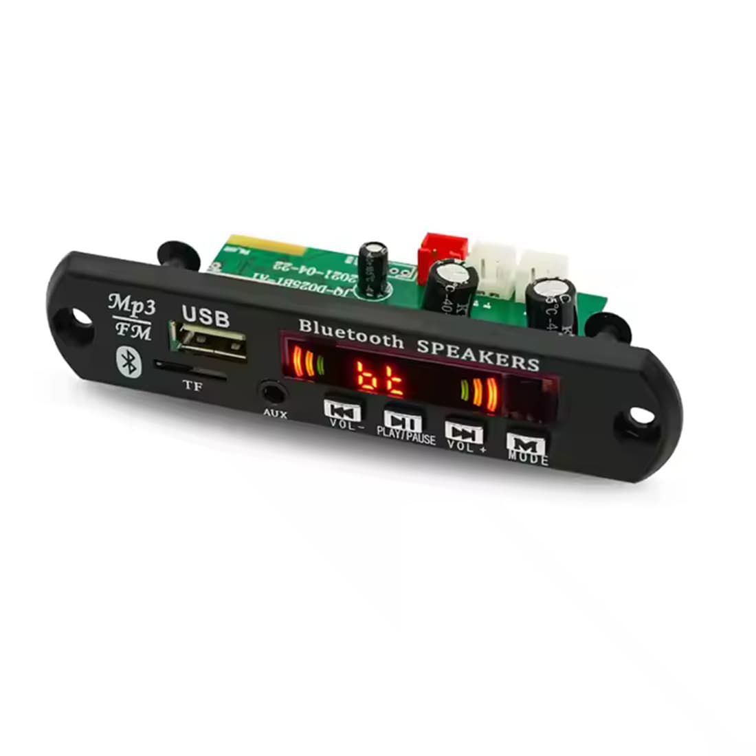 2*40W High-Power Amplifier Board MP3 Decoder Bluetooth Decoding Board Audio Accessory Supports FM USB AUX