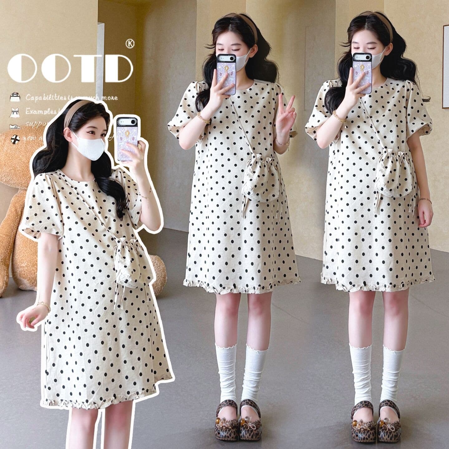 2026 Maternity Summer Dress Loose Fit Trendy Outing Style for Petite Moms