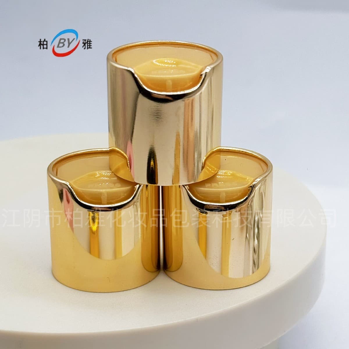 20-Port 24-Port Electroplated Aluminum Flip-Top Bottle Cap, Metal Plated Threaded Screw Cap, Factory Stock