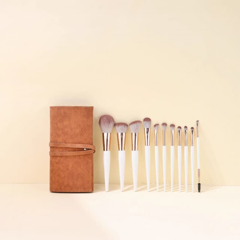 New 11-Piece Makeup Brush Set Soft Bristles High-Quality Powder Brush Foundation Brush Eyeshadow Brush Makeup Tool Set