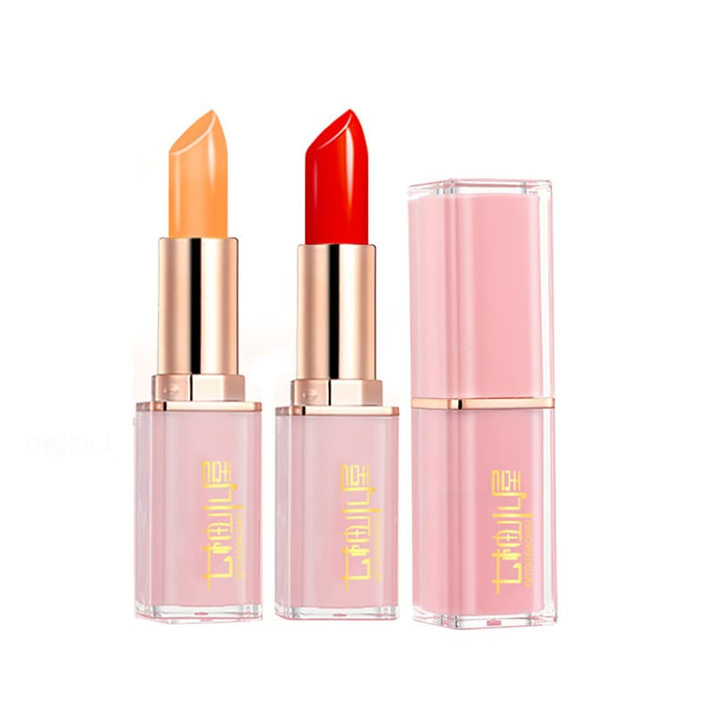 Qiyou House Carotene Cherry Red Color-Changing Lip Balm, Safe for Pregnant Women, Unique Color for Each Person, Non-Stick Cup, Fade-Resistant