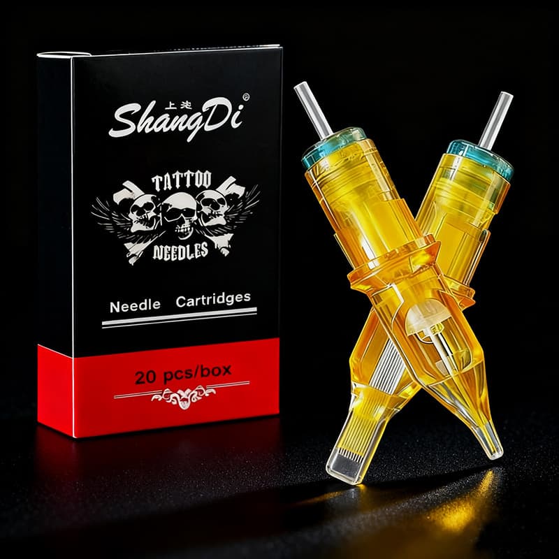 20 pieces/box New Yellow Dragonfly Tattoo Integrated Needle Cheyenne Tattoo Embroidery Integrated Needle Tattoo Equipment