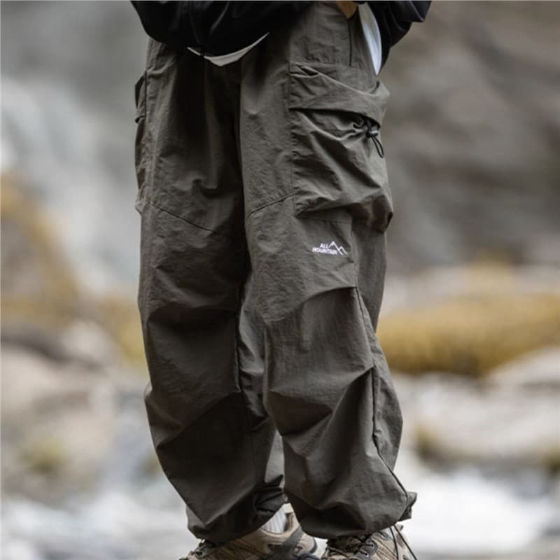 Mountain Outdoor Functional Cargo Pants Men's Japanese Cityboy Tactical Pants Autumn Waterproof Paratrooper Pants