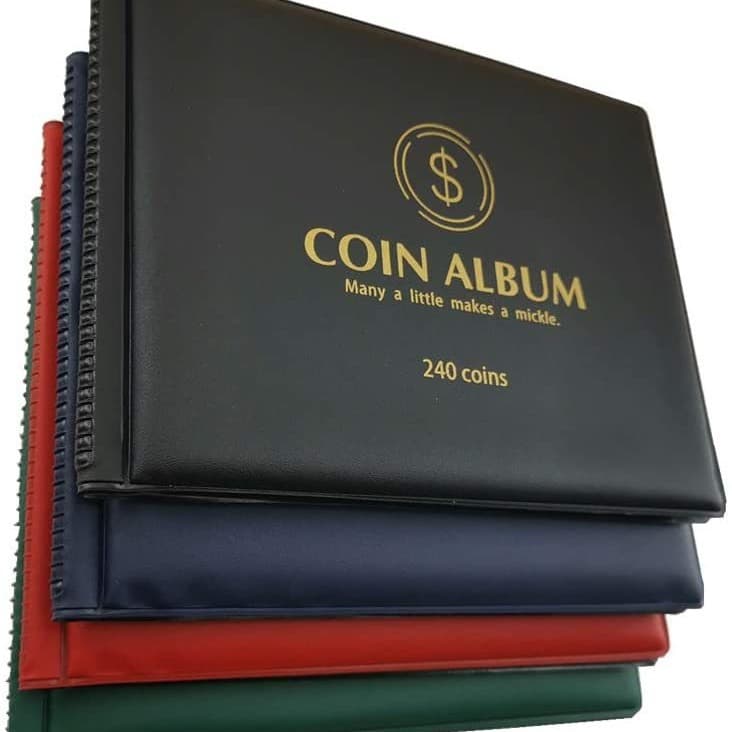 Factory direct sales horizontal version 240 coins protection storage book empty book coins ancient coins commemorative coins dust-proof collection book