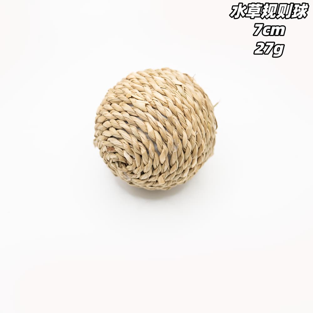 Cross-border Hot Selling Hamster Chewing Grass Ball Parrot Foraging Ball Hanging Toy Small Pet Woven Grass Ball Wholesale Bird Supplies