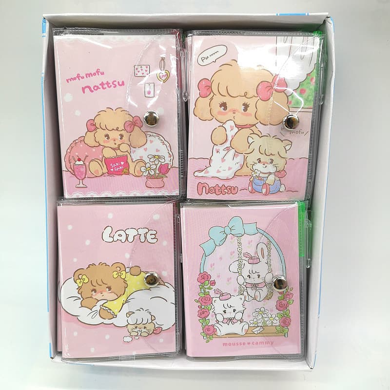Japanese Mikoo Snap Button Pen Holder Notebook Portable Notepad Journal Small Notebook with Pen