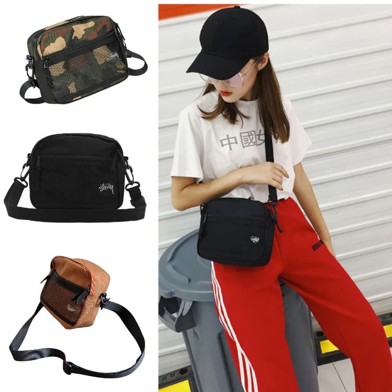 Trendy Crossbody Bag Multi-functional Casual Chest Bag Street Style Men's Shoulder Bag Unisex Club Bag Phone Bag