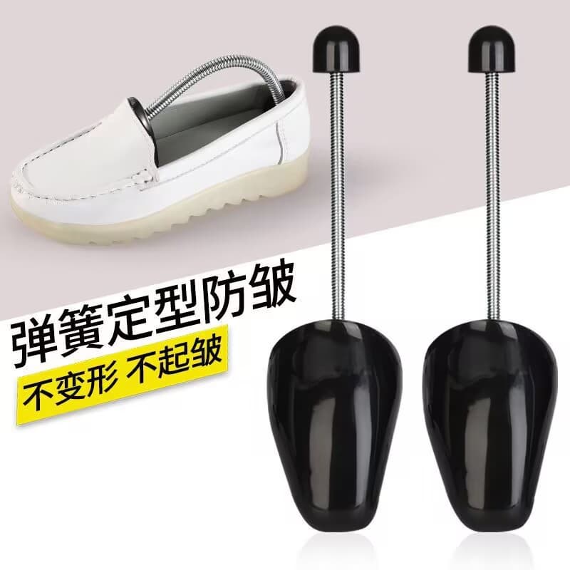 Wholesale of automatic telescopic adjustable shoe trees with springs for men and women, shaping and anti-wrinkle without deformation.