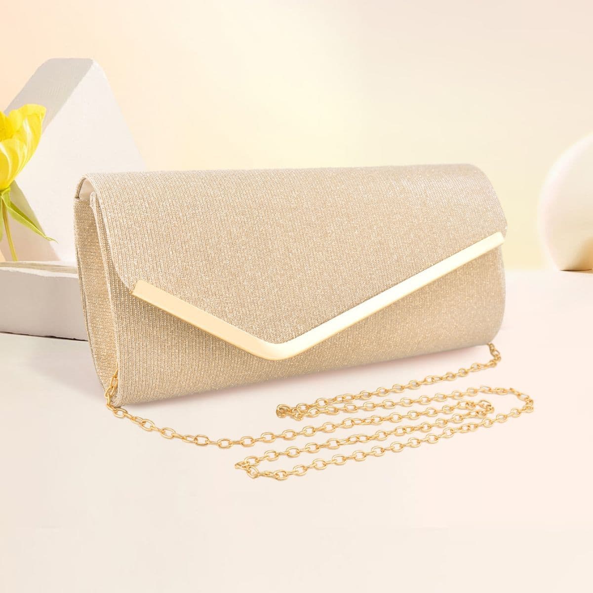 Elegant Evening Bag Velvet Material Color Pattern Women's Handbag Wedding Clutch Bag
