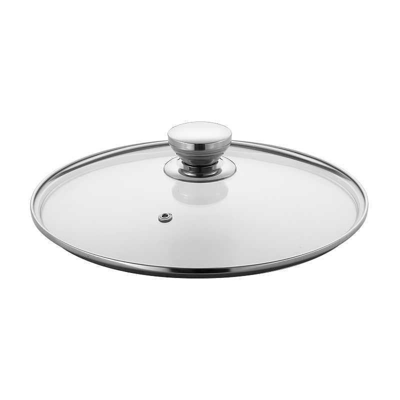 Premium Tempered Glass Lid for Home Use, High Temperature Resistant 16-34cm, Food-Grade Thickened Lid for Cooking Pots