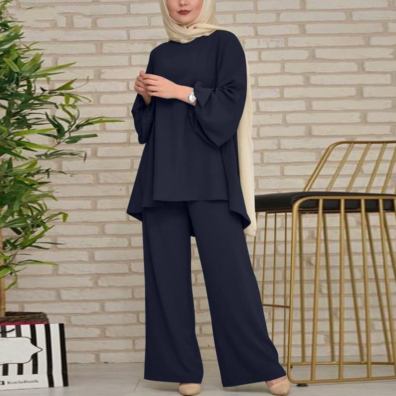 2022 Cross-border EU/US Amazon AliExpress Women's Two-Piece Long Sleeve Shirt and Pants Set