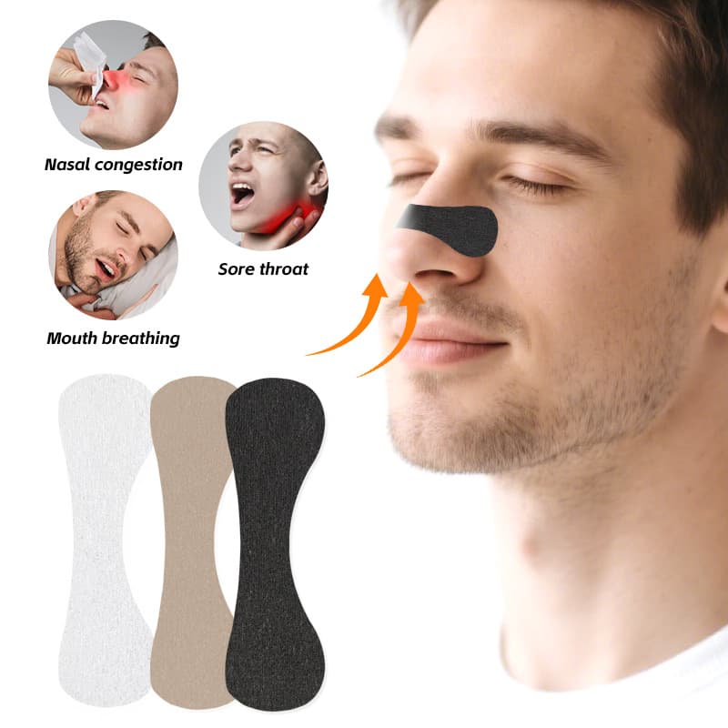 New In Stock Anti-Snoring Nasal Strips, Nasal Dilator for Breathable Airflow, Physical Snoring Correction, Sleep Aid Strips