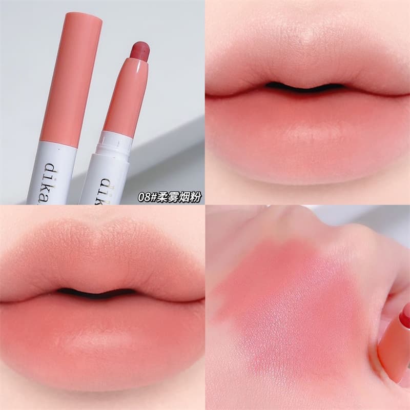 DIKALU Cross-border Matte Lipstick Lip Liner Pencil Beginner Non-stick Cup Plump Lips Velvet Matte Lipstick Liner Pen