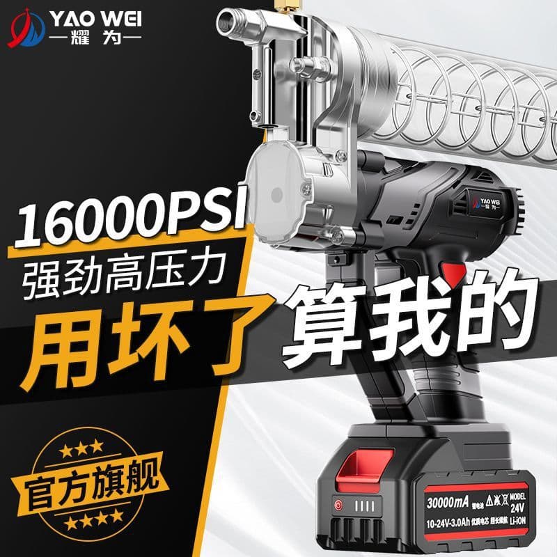 Electric Grease Gun 24V New Lithium Rechargeable Grease Machine Automatic High Pressure Excavator Special Grease Gun Tool