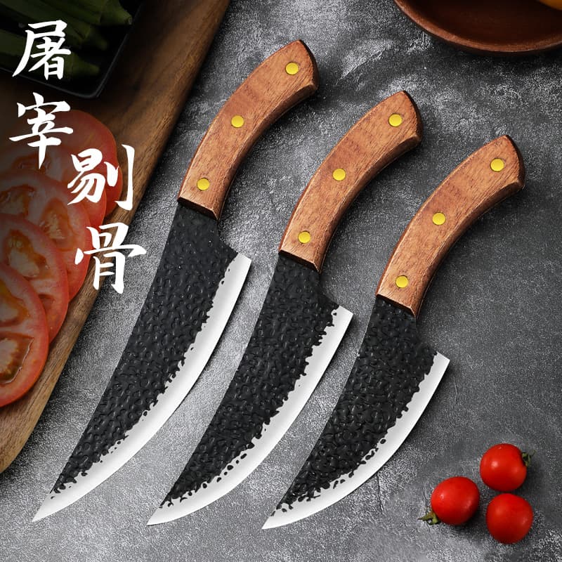 Wholesale New Forged Boning Knife, Pig and Sheep Slaughter Specialized Tools, Butcher Meat Carving Pointed Knife, Deboning Single Item Drop Shipping