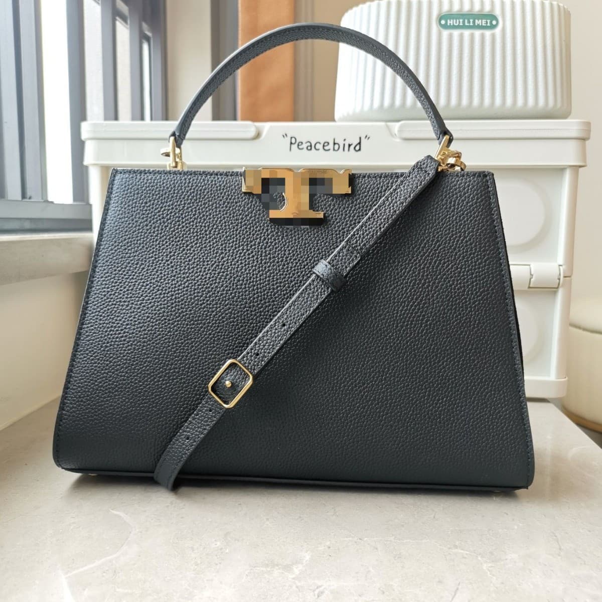 TB Classic Eleanor Calf Leather Kelly lEE Bag Double T LOGO Minimalist Fashion Shoulder Crossbody Handbag