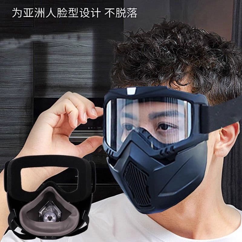 New Full Face Protective Shield Windproof Dust Sand Goggles HD Anti-Fog Breathable for Construction Grinding Men