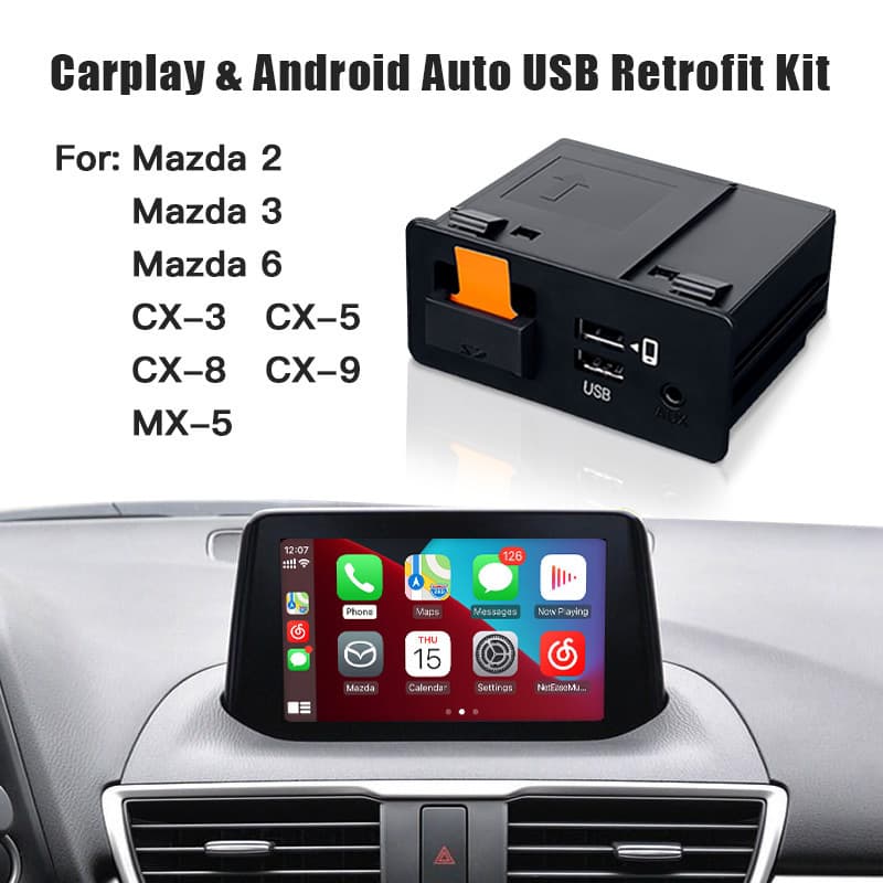 Compatible with Mazda CarPlay Car Navigation Android Auto USB Module TK78669U0C Kit
