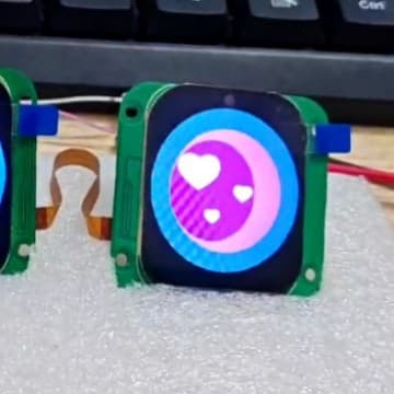 Smart AI toy eye module TPE2.0, customizable in 1.28-inch, 0.72-inch, and other sizes