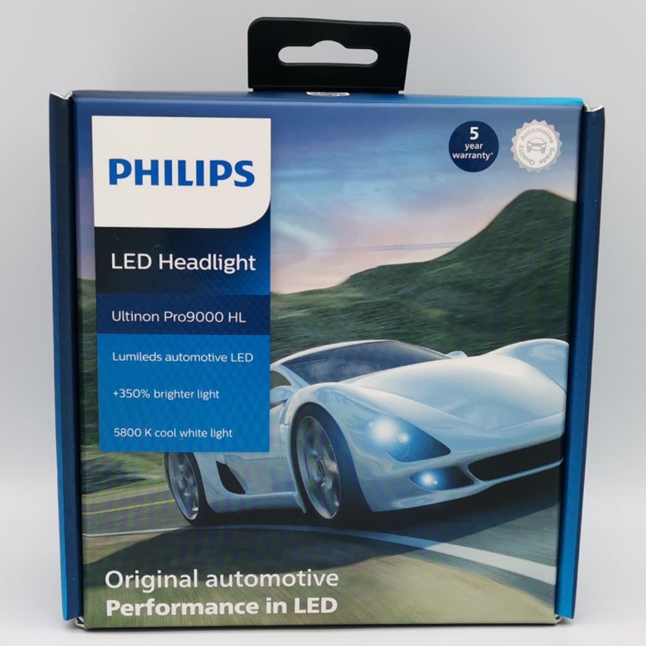 Philips LED New Daylight U91 Pro9000 H1 H3 H4 H7 H11 HIR2 HB3 U90 Brightening 350 High Power Car Headlight Bulb Long Lifespan IP68