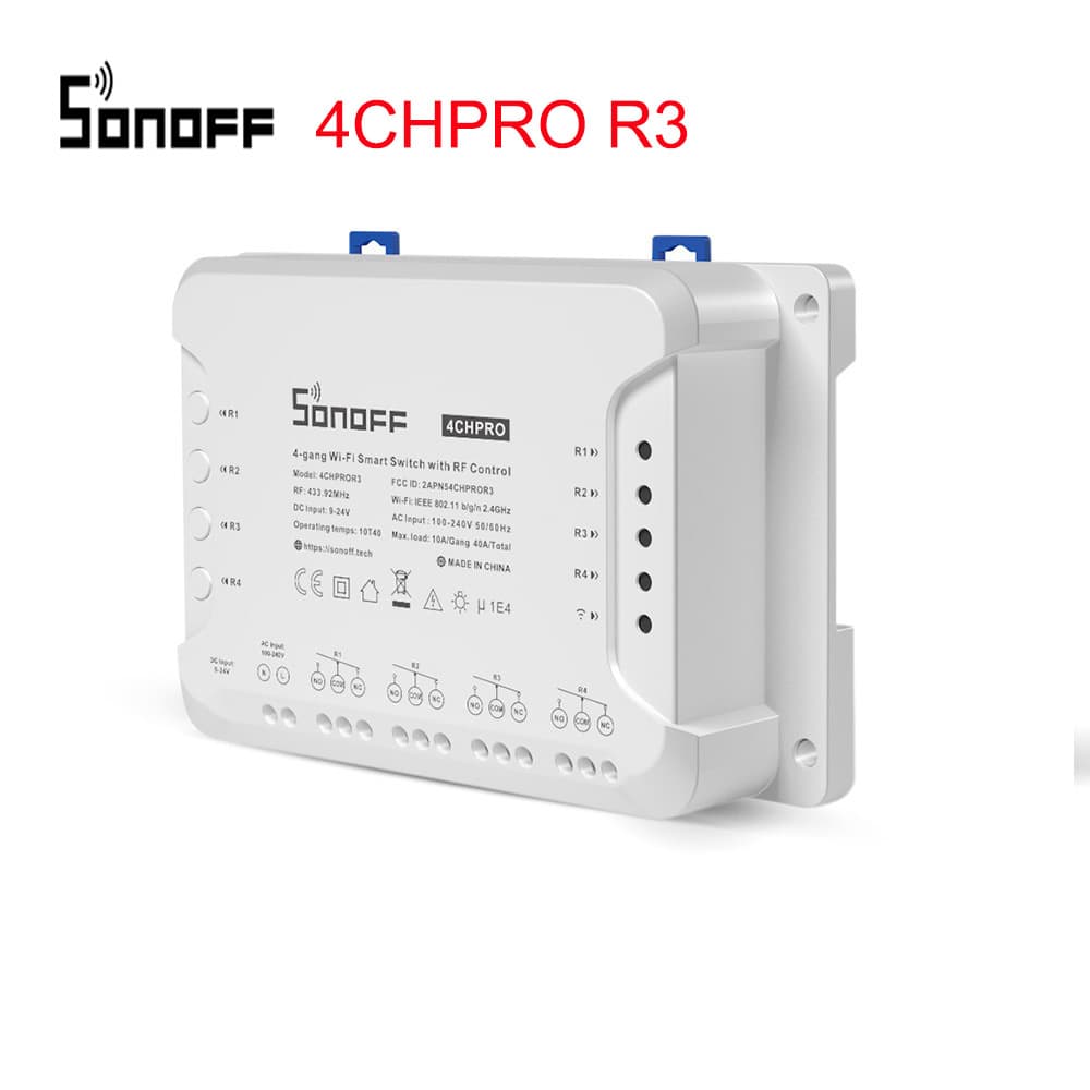 SONOFF 4CHPROR3 4-Channel WiFi Smart Switch Module Timer eWeLink APP Remote Control