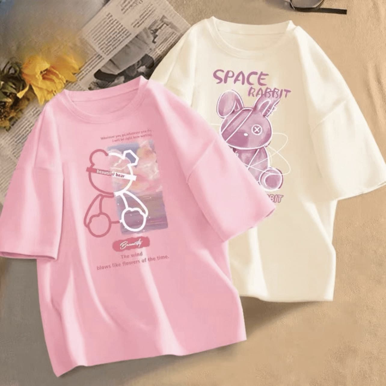 Summer Girls' T-Shirt for Big and Middle Kids, Trendy Children's Short Sleeve Tee, 2025 New Summer Top for Girls