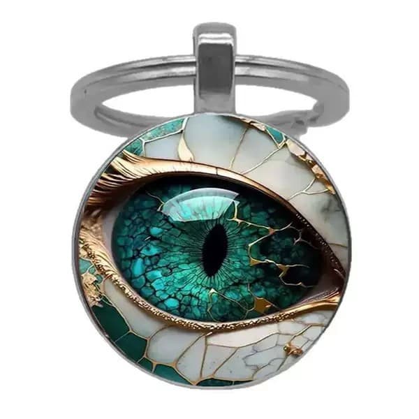 Mysterious Eye Vintage Zinc Alloy Keychain - Unique Fashion Accessory for Men, Perfect Gift Choice