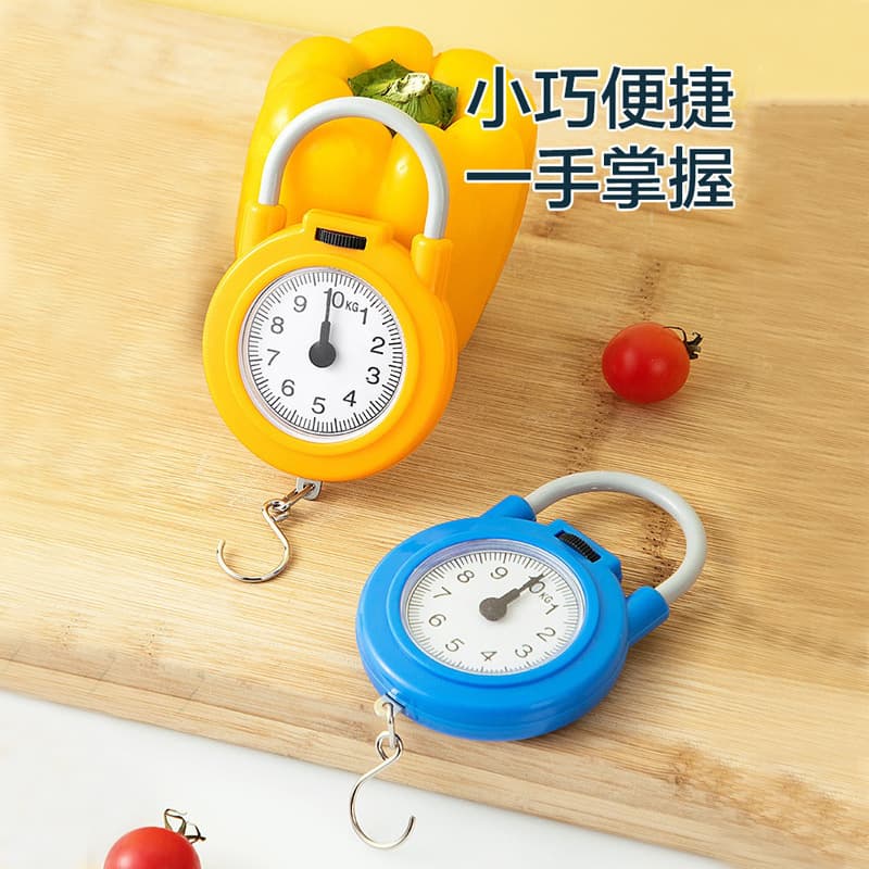 Kitchen Electronic Scale Handheld High Precision Spring Scale Convenient Household Portable Small Food Scale Student Mechanical Scale