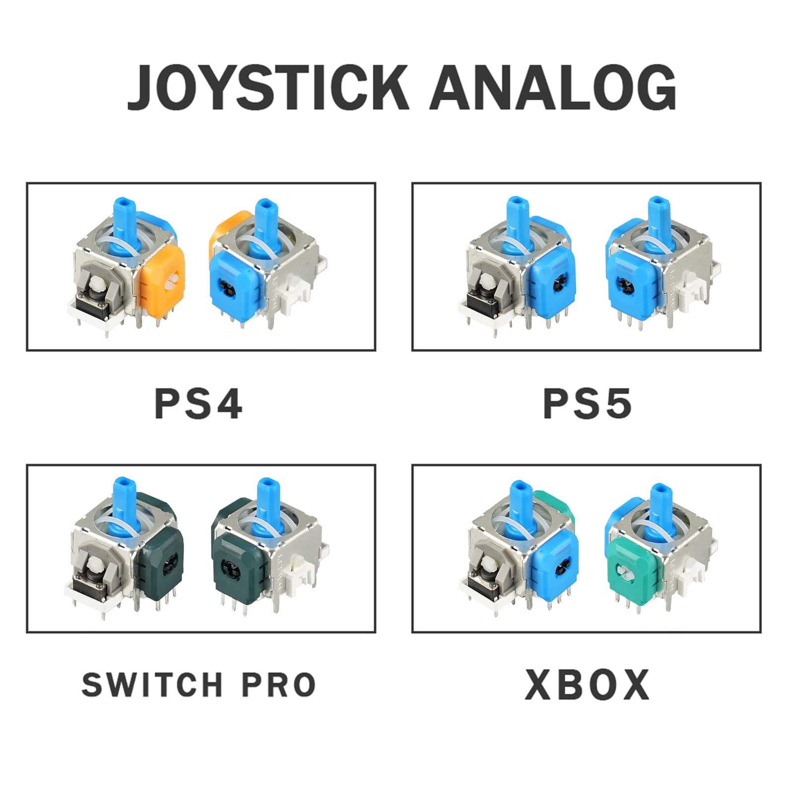 PS5/PS4 TMR joystick magnetoresistive electromagnetic joystick high precision low power consumption 3D joystick game repair accessories