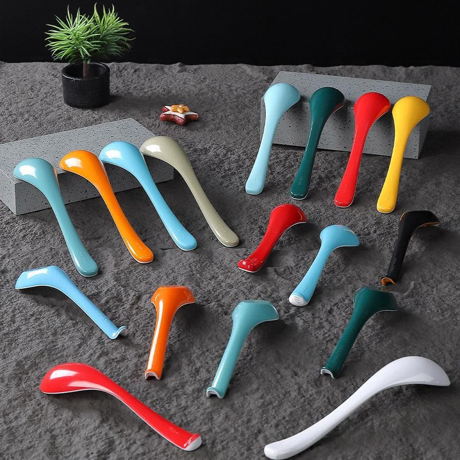 Melamine tableware creative break-resistant small spoon, long-handle spoon, eating spoon, ramen soup ladle, plastic commercial use