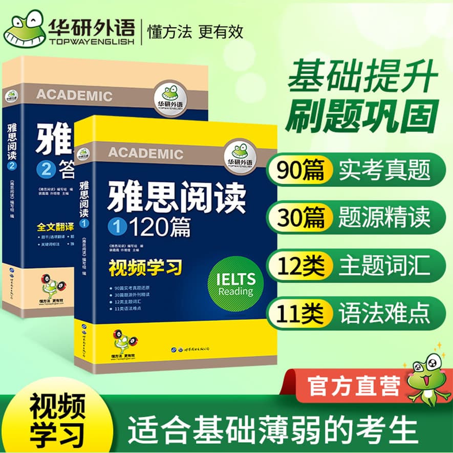 Huayan Foreign Language Official Self-operated 2025 IELTS Reading 120 Passages - Authentic Exam Reproduction, Drop Shipping Available