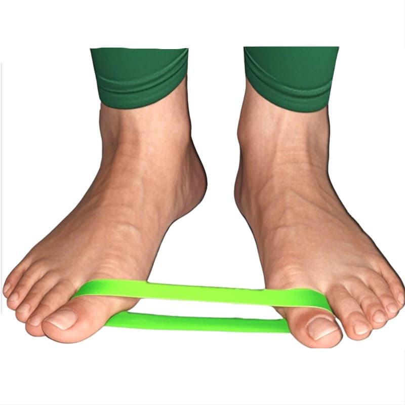 2cm Width 10cm Length Silicone Elastic Band, Yoga Toe Stretch Band, Multi-Purpose Organizing Tie