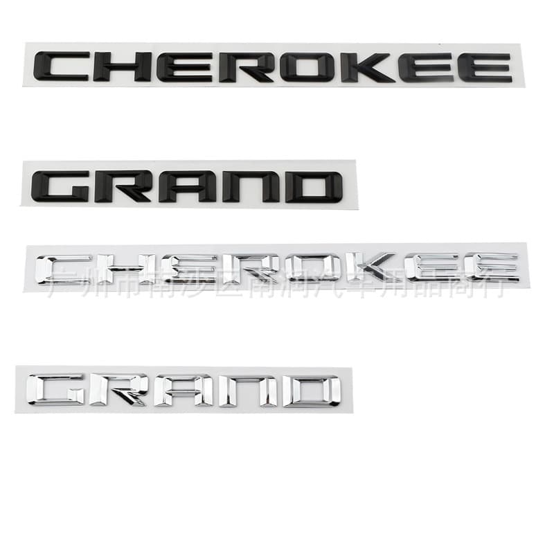 ABS Modified Letter Badge for Jeep Grand Cherokee Door Emblem
