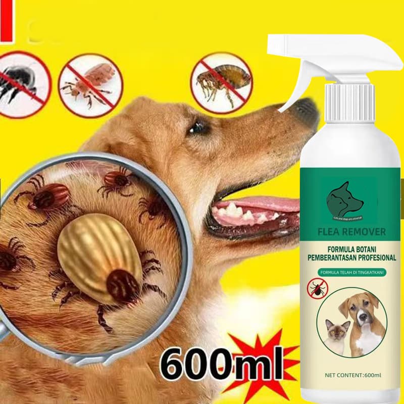 Cross-border Pet Cleaning Deodorizing Spray for Flea and Tick Removal, Odor Elimination, Suitable for Cats and Dogs