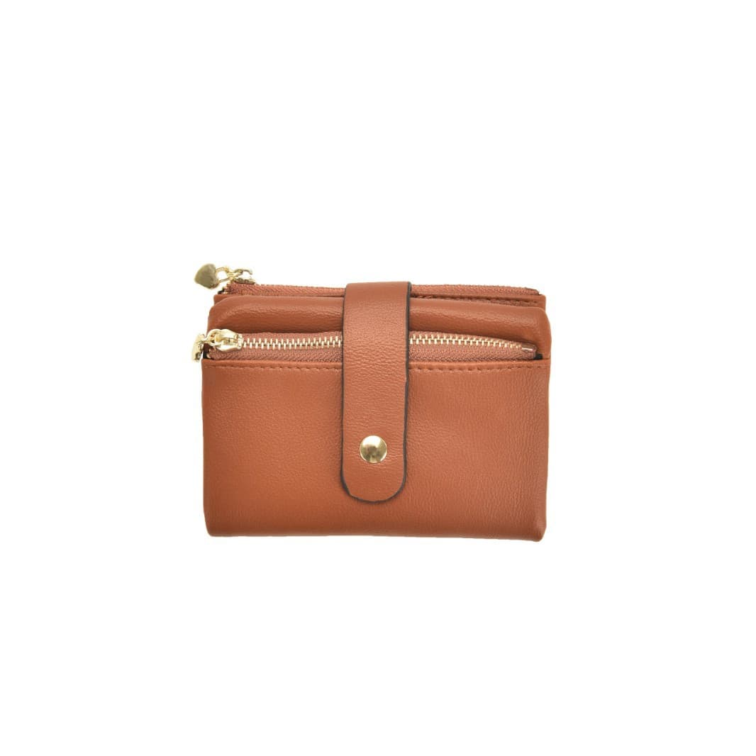 New 2026 Cross-Border Women's Tri-Fold Short Wallet Multi-Card Slot Coin Purse Korean Style Clutch Textured Card Holder Trendy