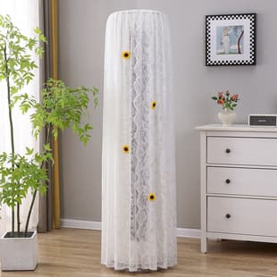 New Vertical Cabinet Air Conditioner Dust Cover Round Universal AC Cover Removable Cylindrical Cabinet Air Conditioner Cover Wholesale