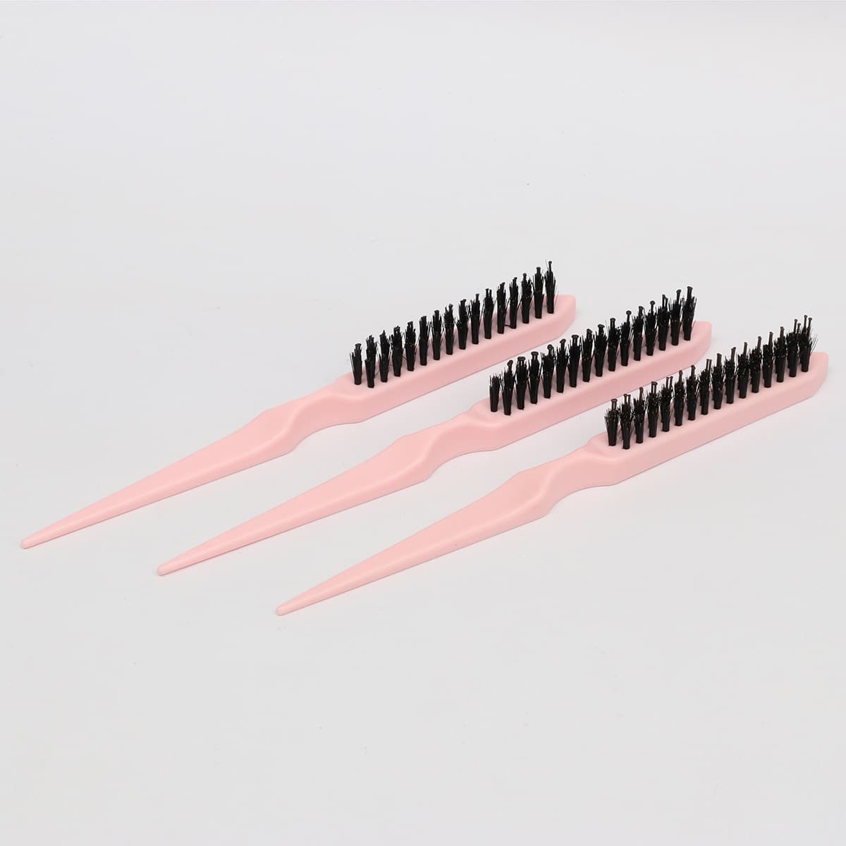 Amazon Cross-Border Hair Styling Three-Row Comb Teasing Comb Volumizing Curly Hair Comb Professional Updo Makeup Tail Comb