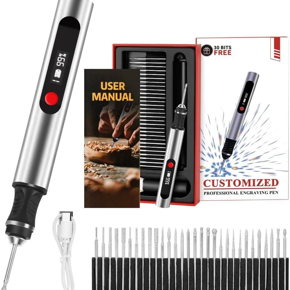 Handheld Mini Electric Polishing Pen for DIY Jewelry and Stone Carving