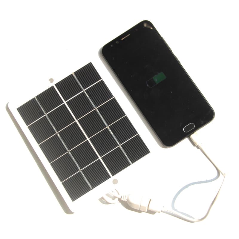 Outdoor Solar Charging Board 3W 5V Mobile Phone Portable Power Bank Charger Solar Energy Power Supply Panel for Electronics