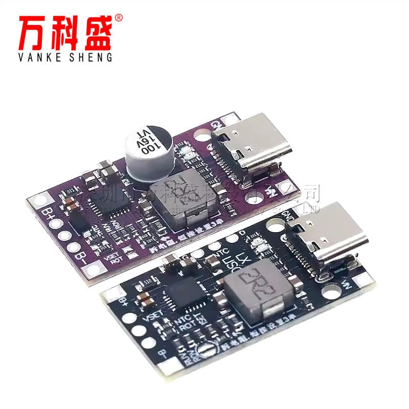 Lithium battery buck-boost charging module 2S/3S 3.7V lithium battery 5V charge 2 strings/3 strings support QC fast charging