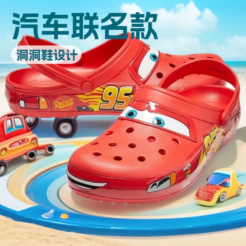 Cross McQueen 95 Cars Women's Crocs Men's Sandals Cars Lightning McQueen