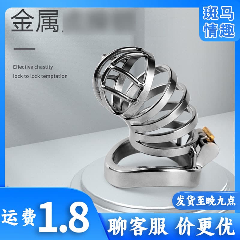 Men's Metal Stainless Steel Chastity Lock Penis Lock SM Bondage Urethral Tube Adult Products Sex Toys Wholesale