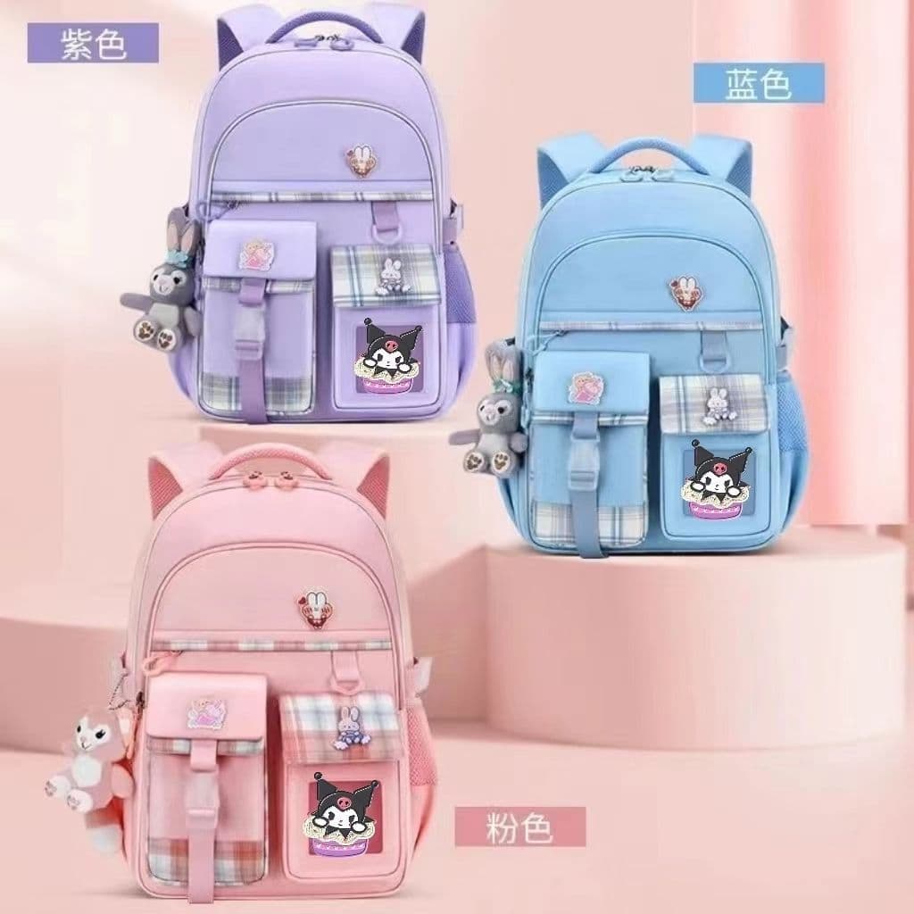 New schoolbags for primary school girls, 1, 2, and 3 backpacks for sixth grade girls to reduce burden, protect spine, large capacity, lightweight children