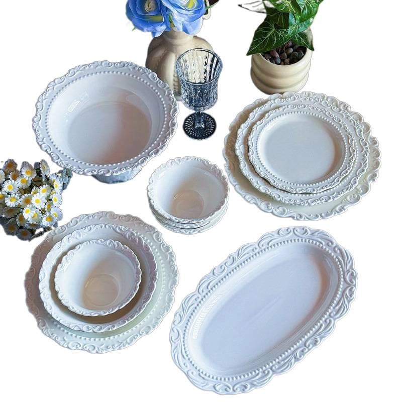 Beautiful dinner plate, especially attractive plate for Western cuisine, cake plate, dessert plate