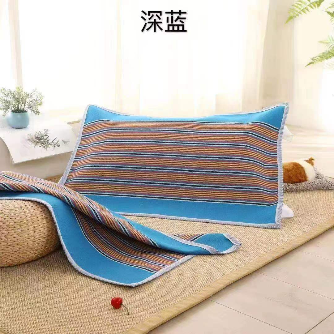 Premium coarse cloth pillow towel, coarse cloth for all seasons, thickened large size 50*75cm.