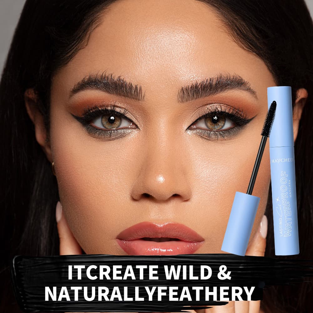 MAYCHEER Volumizing Thickening Curling Mascara Black Smudge-Proof Lengthening Long-Lasting Mascara Cross-Border Export