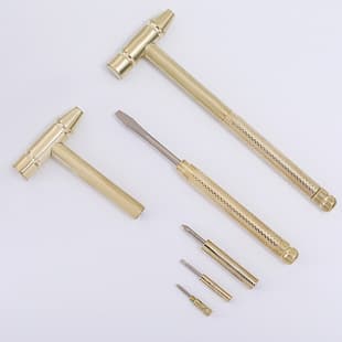 6-in-1 Copper-Plated Hammer, Multifunctional Hammer and Screwdriver, Mini Copper Hammer, Household Small Hammer, Convenient for Daily Use