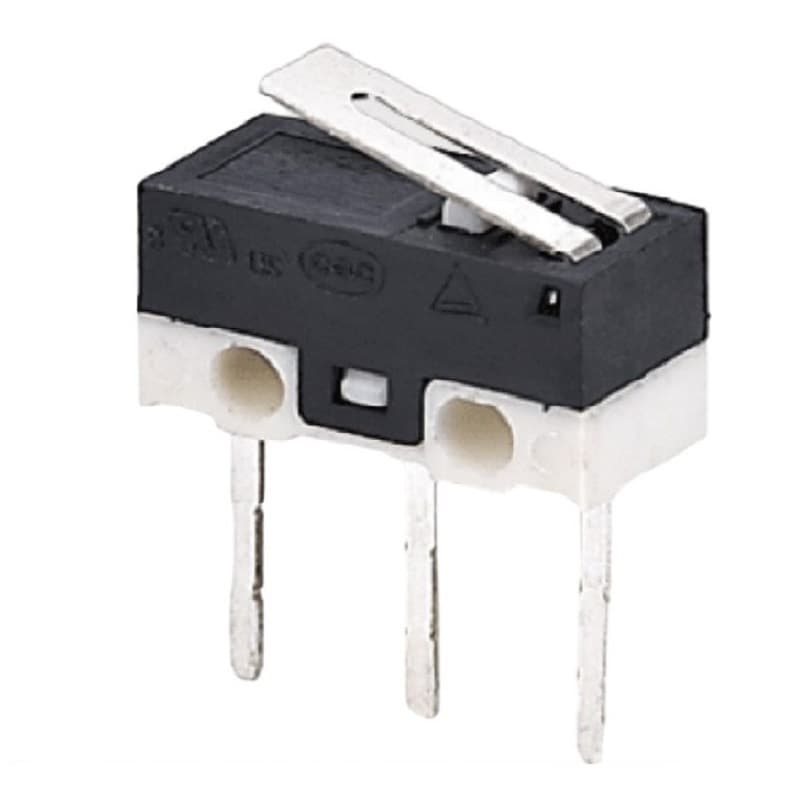 Straight Pin Push Button Micro Switch 3-Pin Mini Micro Switch Normally Open Normally Closed Small Leaf Spring Micro Switch