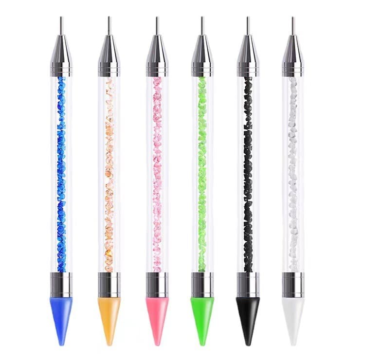 Nail Mina Nail Art Dotting Wax Pen Single Box Nail Pen Nail Tool Double-Ended Crystal Nail Pen