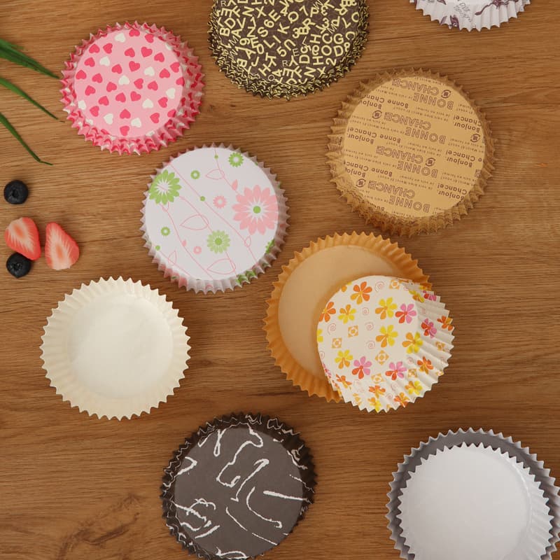 Round cake paper cup boat-shaped coated cup high temperature bottom tray mold oven cake mold bread paper tray baking cup